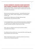 NC BLET DOMESTIC VIOLENCE EXAM QUESTIONS AND CORRECT ANSWERS 2024&sol;2025 GRADED A&plus;&period;