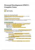 Personal Development &lpar;PDEV&rpar; - Complete Notes