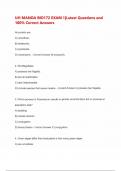 UH MANOA BIO172 EXAM 1&vert;Latest Questions and 100&percnt; Correct Answers 