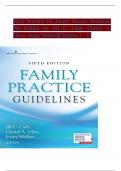 TEST BANK For Family Practice Guidelines 5th Edition By Cash Glass Mullen &vert;All Chapters &lpar;1-23&rpar;&vert;2025