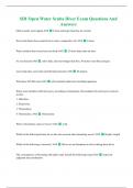 SDI Open Water Scuba Diver Exam Questions And Answers