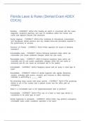 FLORIDA CLAIMS ADJUSTER EXAM QUESTIONS WITH CORRECT ANSWERS