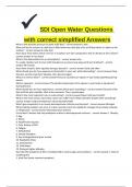 SDI Open Water Questions with correct simplified Answrs