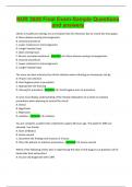 NUR 3028 Final Exam-Sample Questions and answers