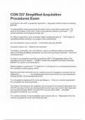 CON 237 Simplified Acquisition Procedures Exam