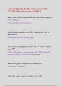 Maryville Patho NURS 611 Exam 2 &lpar;actual 2025&sol;2026&rpar; QUESTIONS AND verified ANSWERS