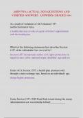 AHIP FWA &lpar;ACTUAL 2025&rpar; QUESTIONS AND  VERIFIED ANSWERS ANSWERS &lpar;GRADED A&plus;&rpar;
