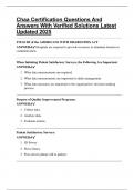 Chaa Certification Questions And Answers With Verified Solutions Latest Updated 2025