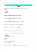 Taco Bell Shift Lead Exam &vert; Questions with Correct Answers &vert; 100&percnt; Pass