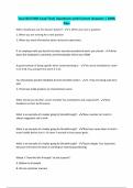 Taco Bell Shift Lead Test&vert; Questions with Correct Answers &vert; 100&percnt; Pass