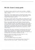 FIN 101&colon; Exam 2 study guide