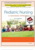 PEDIATRIC NURSING- A CASE-BASED APPROACH 2ND EDITION TEST BANK BY TAGHER KNAPP CHAPTERS 1 - 34 &vert; ALL CHAPTERS VERIFIED CORRECT SOLUTION WITH RATIONALE A&plus; SCORED  