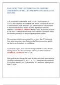PASS CCRN TEST 1 QUESTIONS AND ANSWERS  &lpar;VERIFIED AND WELL DETAILED ANSWERS&rpar; LATEST  2025&sol;2026