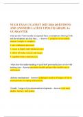  NU131 EXAM 3 LATEST 2025-2026 QUESTIONS AND ANSWERS LATEST UPDATE&vert; GRADE A&plus; GUARANTEE