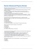 Davies Ultrasound Physics Review Questions and Answers&vert;2025 Update &vert; 100&percnt; Correct&period;