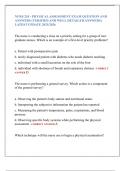 NURS 210 - PHYSICAL ASSESSMENT EXAM QUESTION AND  ANSWERS &lpar;VERIFIED AND WELL DETAILED ANSWERS&rpar;  LATEST UPDATE 2025&sol;2026