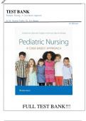 Test Bank for Pediatric Nursing- A Case-Based Approach 1st Edition Tagher Knapp Test Bank With All Chapters Questions and Verified Correct Detailed Answers 100&percnt; Complete Solution