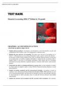 TEST BANK FOR Financial Accounting &comma; IFRS Edition 2nd edition by Weygandt and Donald E&period; Kieso &vert;All Chapters Available & Verified&vert; Guide A&plus;