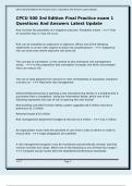 CPCU 500 3rd Edition Final Practice exam 1 Questions And Answers Latest Update