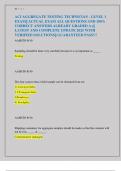 ACI AGGREGATE TESTING TECHNICIAN - LEVEL 1  EXAM&vert;&vert; ACTUAL EXAM ALL QUESTIONS AND 100&percnt;  CORRECT ANSWERS ALREADY GRADED A&plus;&vert;&vert;  LATEST AND COMPLETE UPDATE 2025 WITH  VERIFIED SOLUTIONS&vert;&vert; GUARANTEED PASS&excl;&excl;&excl;