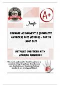 BSW4802 Assignment 2 &lpar;COMPLETE ANSWERS&rpar; 2025 &lpar;153705&rpar; - DUE 24 June 2025&semi; 100&percnt; correct solutions and explanations&period; 