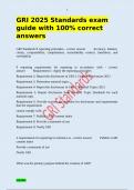 GRI 2025 Standards exam guide with 100&percnt; correct answers