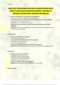 RELATIVITY PROCESSING SPECIALIST UPDATED EXAM WITH MOST TESTED QUESTIONS AND ANSWERS &vert; GRADED A&plus; ASSURED SUCCESS WITH DETAILED RATIONALES