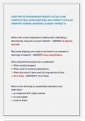 FOOD PROTECTION MANAGER NEWEST ACTUAL EXAM  COMPLETE REAL EXAM QUESTIONS AND CORRECT DETAILED  ANSWERS &lpar;VERIFIED ANSWERS&rpar; &vert;ALREADY GRADED A&plus; 