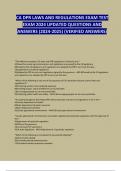 CA DPR LAWS AND REGULATIONS EXAM TEST EXAM 2024 UPDATED QUESTIONS AND ANSWERS&semi; GRADED A&plus;