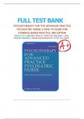 Test Bank for Psychotherapy for the Advanced Practice Psychiatric Nurse&colon; A how to guide for Evidence Based Practice&comma; 3rd Edition Kathleen Wheeler &vert; Chapter 1&lowbar;24 &vert; Complete Solution