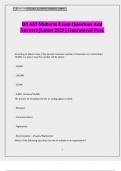 BA 652 Midterm Exam Questions And Answers &vert;Latest 2025 &vert; Guaranteed Pass&period;