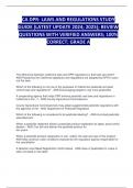 CA DPR- LAWS AND REGULATIONS STUDY GUIDE &lpar;LATEST UPDATE 2024&semi; 2025&rpar;&semi; REVIEW QUESTIONS  WITH VERIFIED ANSWERS&semi; 100&percnt; CORRECT&semi; GRADE A 