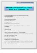 BFIN300 Exam Questions And Answers &vert;Latest 2025 &vert; Guaranteed Pass&period;