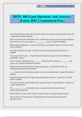 BFIN 300 Exams Questions and Answers 100&percnt; Pass Guaranteed 2025&period;