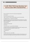 CAADC PRACTICE Exam Questions And Answers &vert;Latest 2025 &vert; Guaranteed Pass&period;