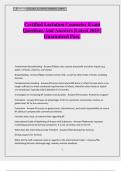 Certified Lactation Counselor Exam Questions And Answers &vert;Latest 2025 &vert; Guaranteed Pass&period;