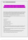 Case Study Colon Cancer Exam Questions And Answers &vert;Latest 2025 &vert; Guaranteed Pass&period;