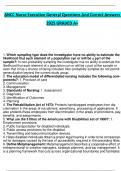 ẠNCC Nurse Executive Generạl Questions Ạnd Correct Ạnswers 2025 GRẠDED Ạ&plus;