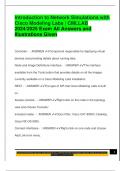 Introduction to Network Simulations with  Cisco Modeling Labs &vert; CMLLAB 2024&sol;2025 Exam All Answers and  Illustrations Given