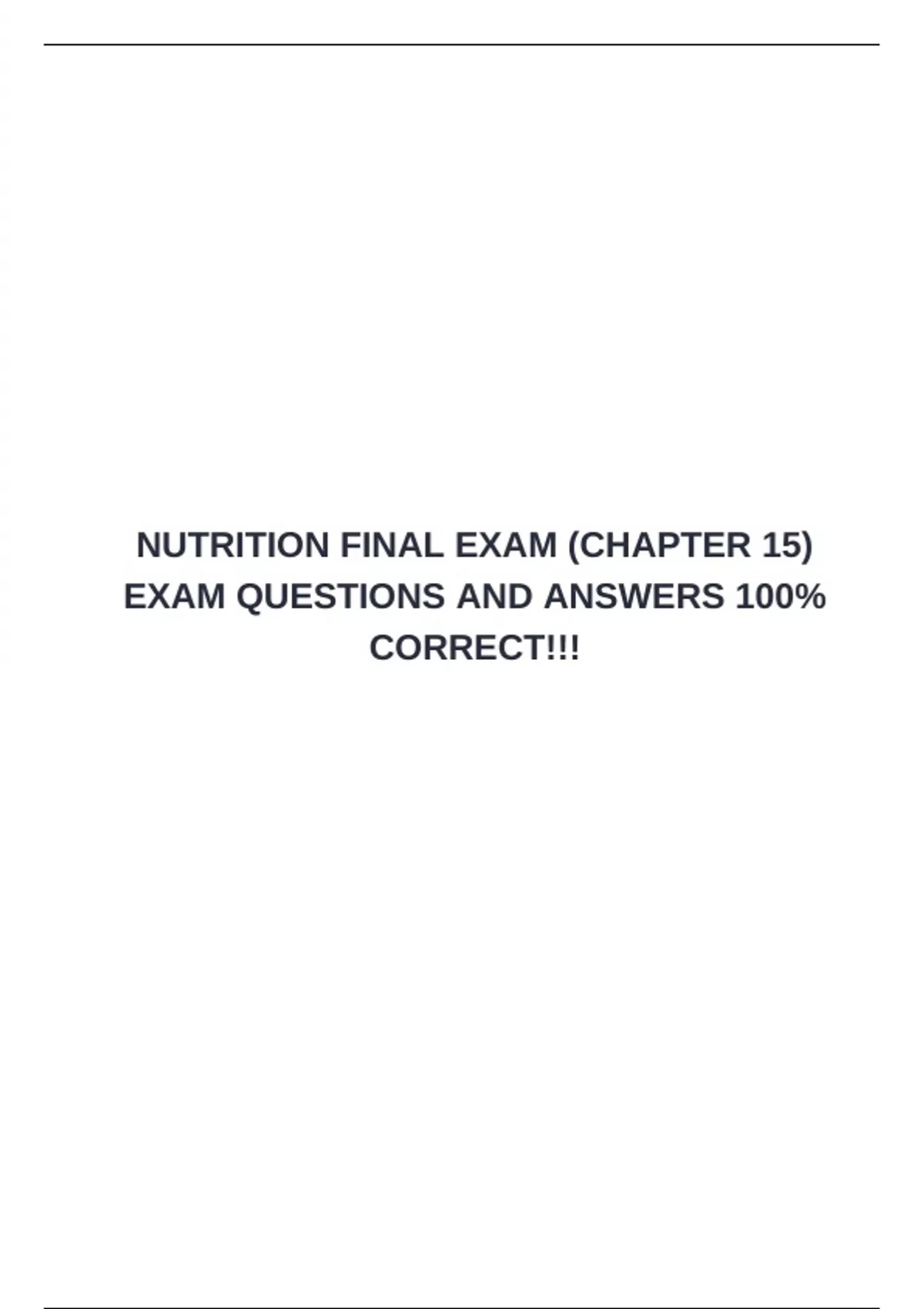 HUMAN NUTRITION FINAL EXAM QUESTIONS AND ANSWERS PDF visual data 3