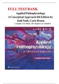 TEST BANK Applied Pathophysiology A Conceptual Approach &lpar;4th Ed&rpar; by Judi Nath