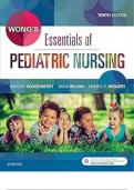 Testbank for Hockenberry Wong Essentials of Pediatric Nursing 10th Edition&comma; Complete guide A&plus;&comma; Latest edition&comma; Verified questions and answers