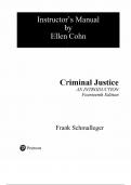 Solution Manual For Criminal Justice An Introduction&comma; 14th Edition by Frank Schmalleger 2024