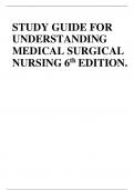 STUDY GUIDE FOR UNDERSTANDING MEDICAL SURGICAL NURSING 6th EDITION&period;