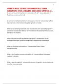AlBERTA REAL ESTATE FUNDAMENTALS EXAM QUESTIONS AND ANSWERS 2024&sol;2025 GRADED A&plus;&period;