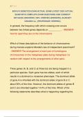 BIO1610 GENETICS EXAM ACTUAL EXAM LATEST 2025 ACTUAL  EXAM WITH COMPLETE EXAM QUESTIONS AND CORRECT  DETAILED ANSWERS &lpar;100&percnt; VERIFIED ANSWERS&rpar; &vert;ALREADY  GRADED A&plus;&vert; &vert;&vert;PROFESSOR VERIFIED&vert;&vert; 