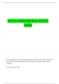 SOUTH CAROLINA REAL ESTATE PRACTICE QUESTIONS WITH COMPLETE ANSWERS