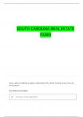 SC REAL ESTATE EXAM PRACTICE QUESTIONS WITH COMPLETE ANSWERS