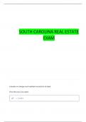 SC REAL ESTATE STATE QUESTIONS WITH COMPLETE ANSWERS
