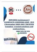 BSW4802 Assignment 3 GROUP SEMINAR (COMPLETE ANSWERS) 2025 - DUE 2 September 2025